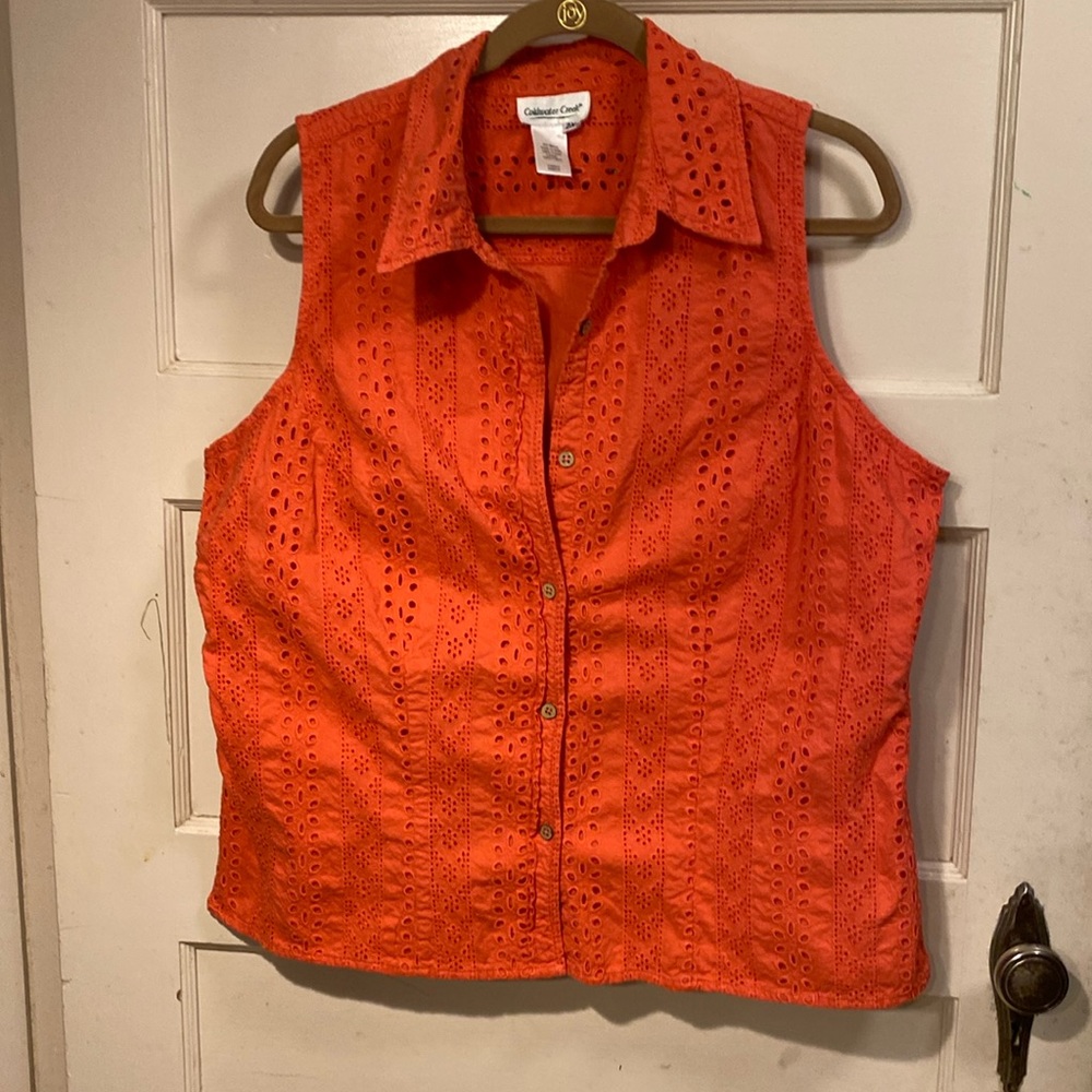 Coldwater Creek sleeveless blouse. Size 2X
